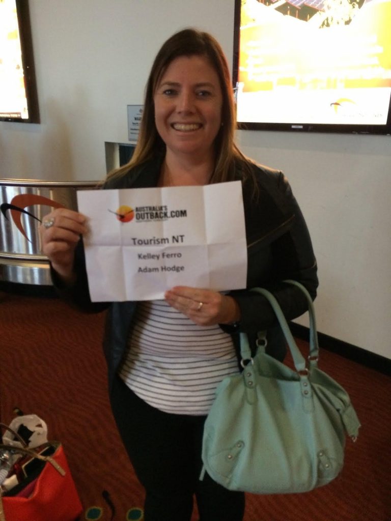 Kirsten, our Northern Territory guide, welcoming us at the airport.