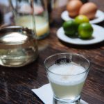 A Pisco Sour on display at Senorio de Sulco