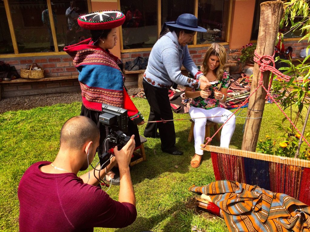 Flora, the head of the Center for Traditional Textiles