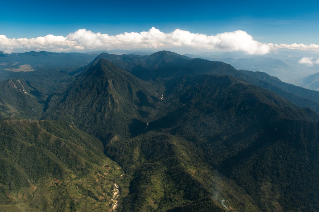 My first glimpse of Papua New Guinea’s rugged Central Highlands.