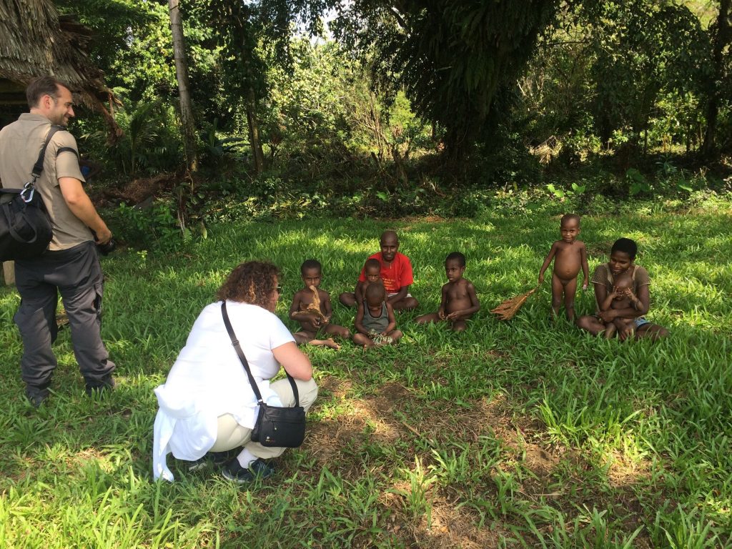 First family that we met in the Sepik