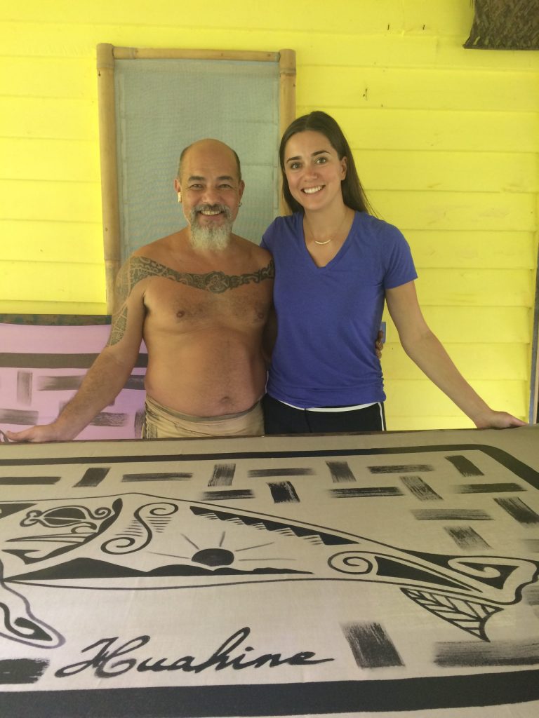 Frank, the Pareo Artist, Huahine