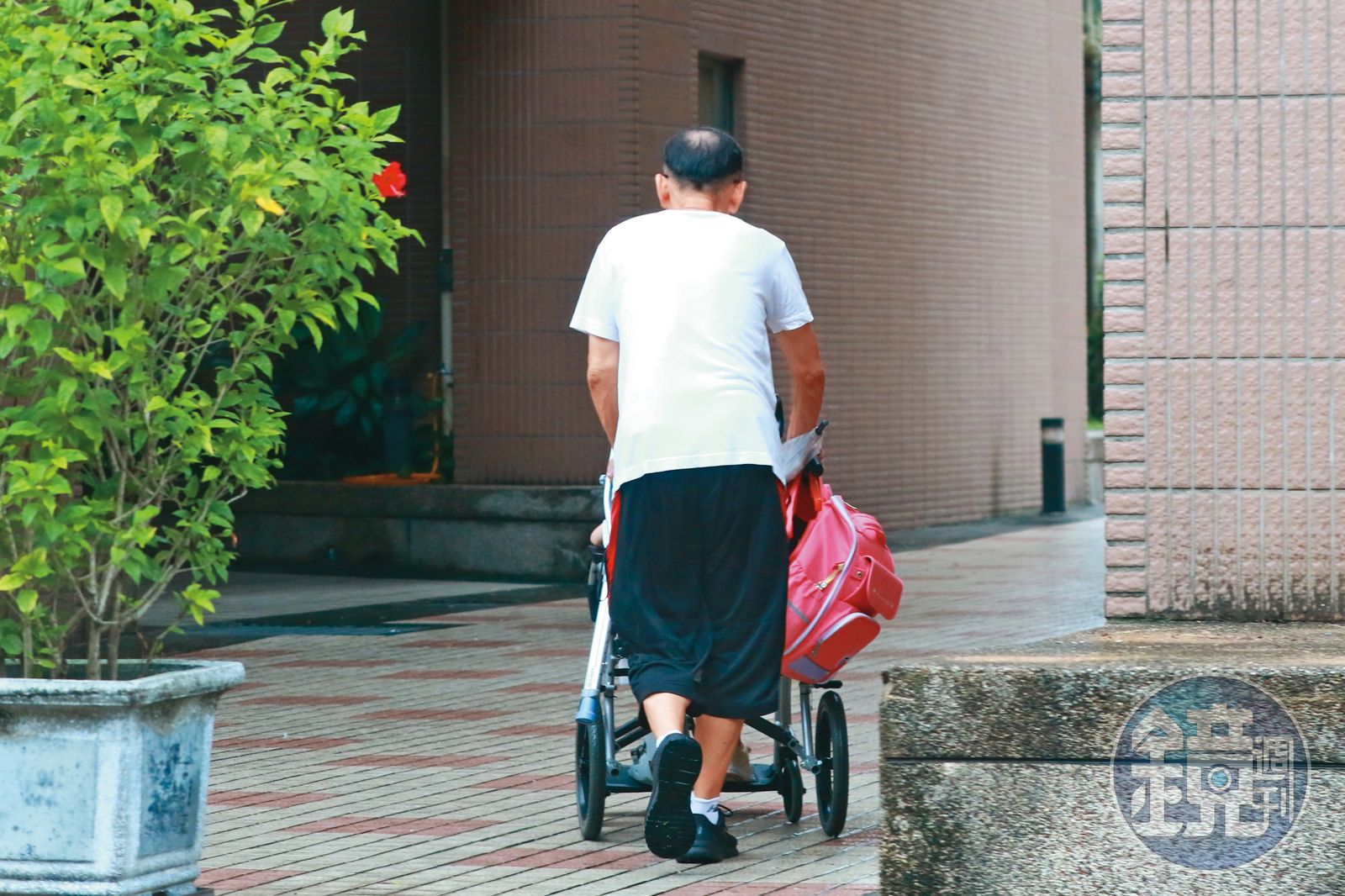 10/4　12：03爸爸不時會出現在楊千霈的社群網站上，也被本刊直擊當外公當得稱職