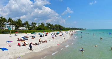 White sandy beach