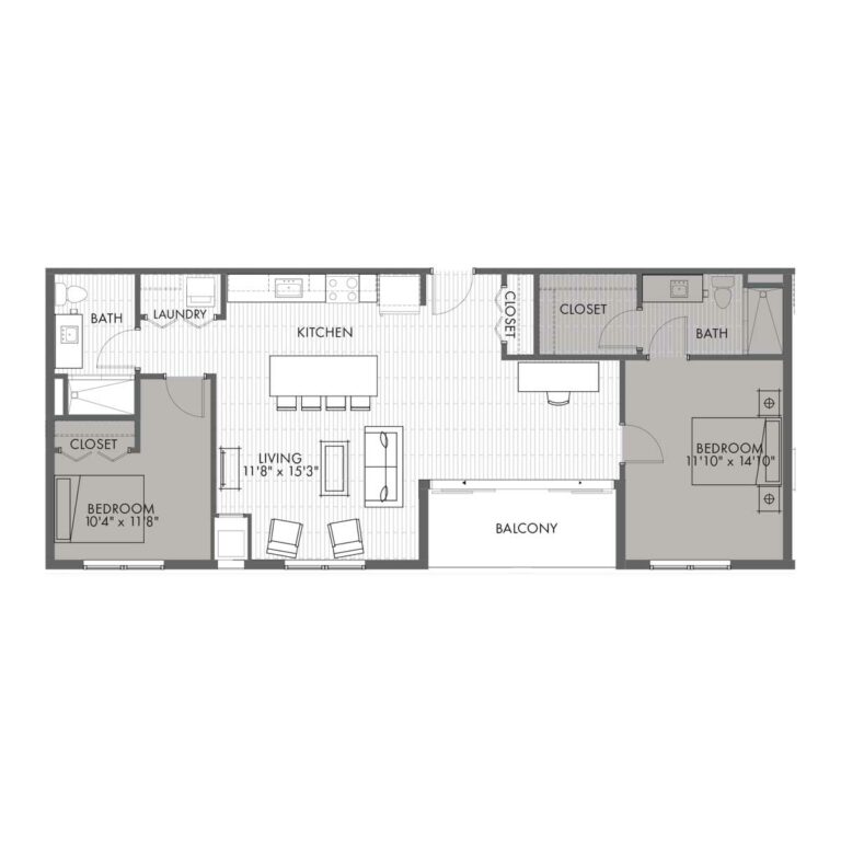 Penthouse Two Bedroom - Style 2Av2