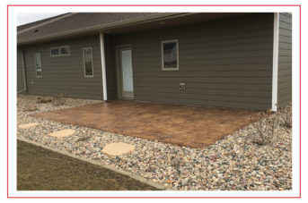 Iowa Decorative Porch Concrete