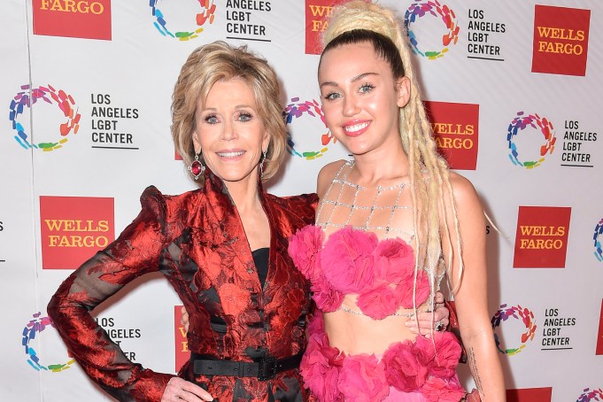 Miley Cyrus Jane Fonda Vanguard Awards