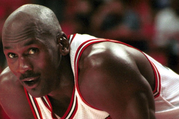 MICHAEL JORDAN IN A PRE SEASON GAME AT THE THOMAS AND MACK CENTER, LAS VEGAS, AMERICA - 12 OCT 1996VARIOUS