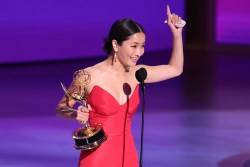 Anna Sawai at the 76th Primetime Emmy Awards held at Peacock Theater on September 15, 2024 in Los Angeles, California.