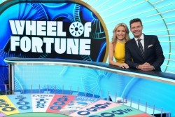 Vanna White Ryan Seacrest Wheel of Fortune