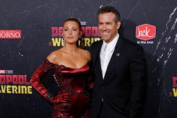 NEW YORK, NEW YORK - JULY 22: Blake Lively and Ryan Reynolds attend the world premiere of "Deadpool & Wolverine" at Lincoln Center on July 22, 2024 in New York City. (Photo by Taylor Hill/WireImage)