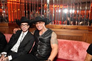 LOS ANGELES, CALIFORNIA - NOVEMBER 14: (L-R) Will Welch, Global Editorial Director, GQ and Dwayne Johnson attend 2024 GQ Men Of The Year on November 14, 2024 in Los Angeles, California. (Photo by Amy Sussman/Getty Images for GQ)