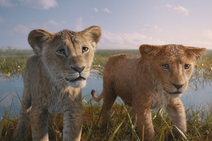 (L-R): Taka (voiced by Theo Somolu) and Mufasa (voiced by Braelyn Rankins) in Disney’s live-action MUFASA: THE LION KING. Photo courtesy of Disney. © 2024 Disney Enterprises Inc. All Rights Reserved.