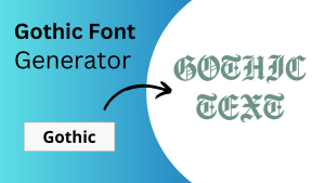 gothic font generator, gothic maker, cricut svg file