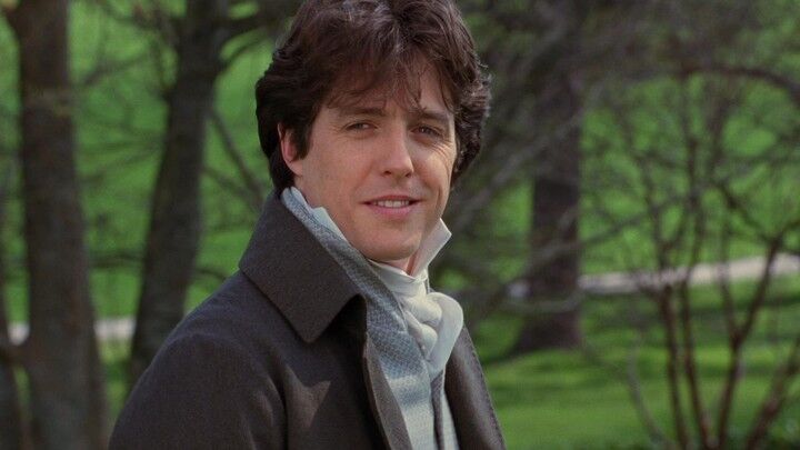 Hugh Grant as Edward Ferrers in Ang Lee's 1995 adaptation of Sense and Sensibility