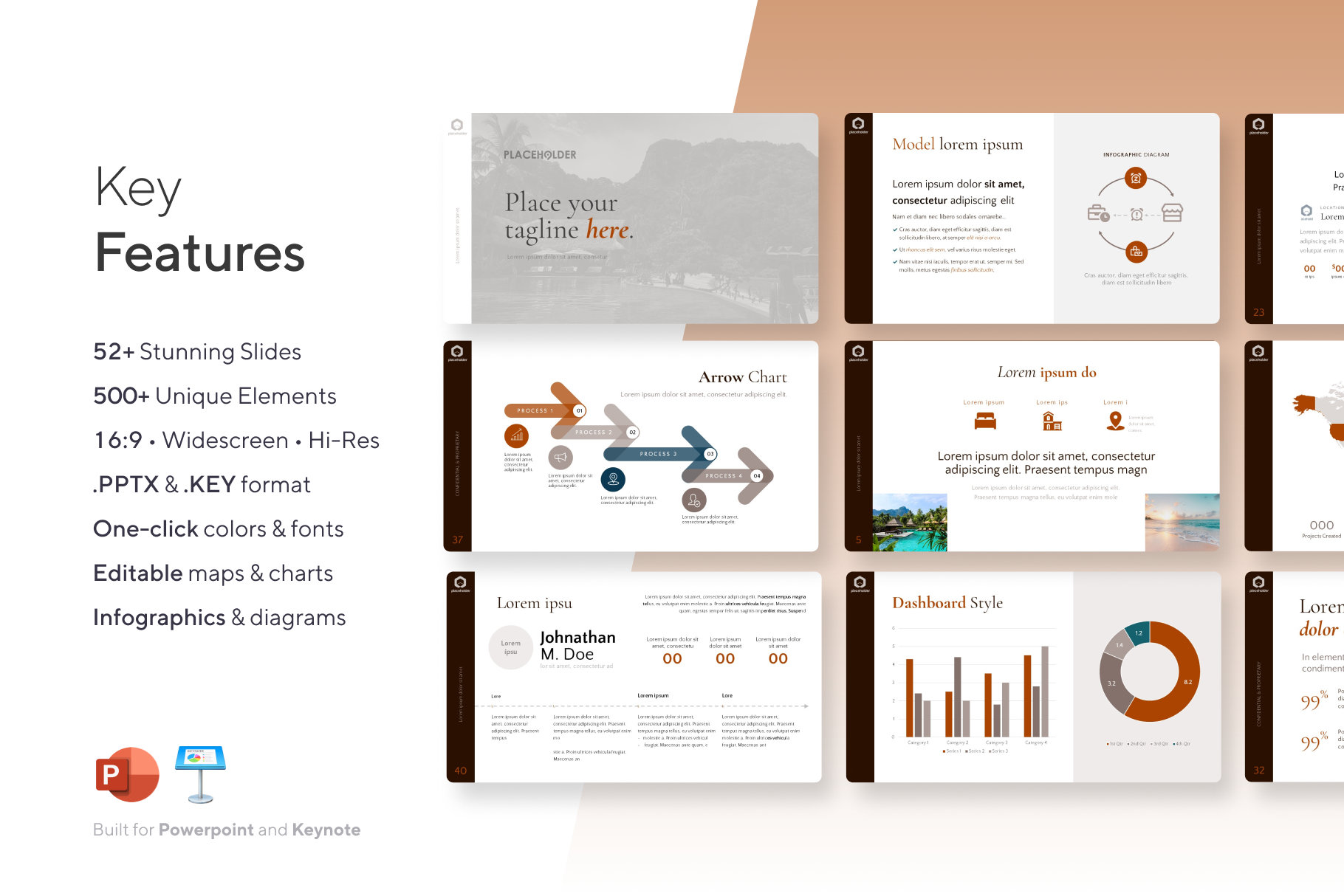 Hotel & Resort Pitch Deck Template