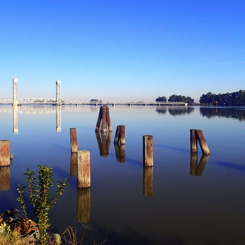 Scenic view of Rio Vista bridge