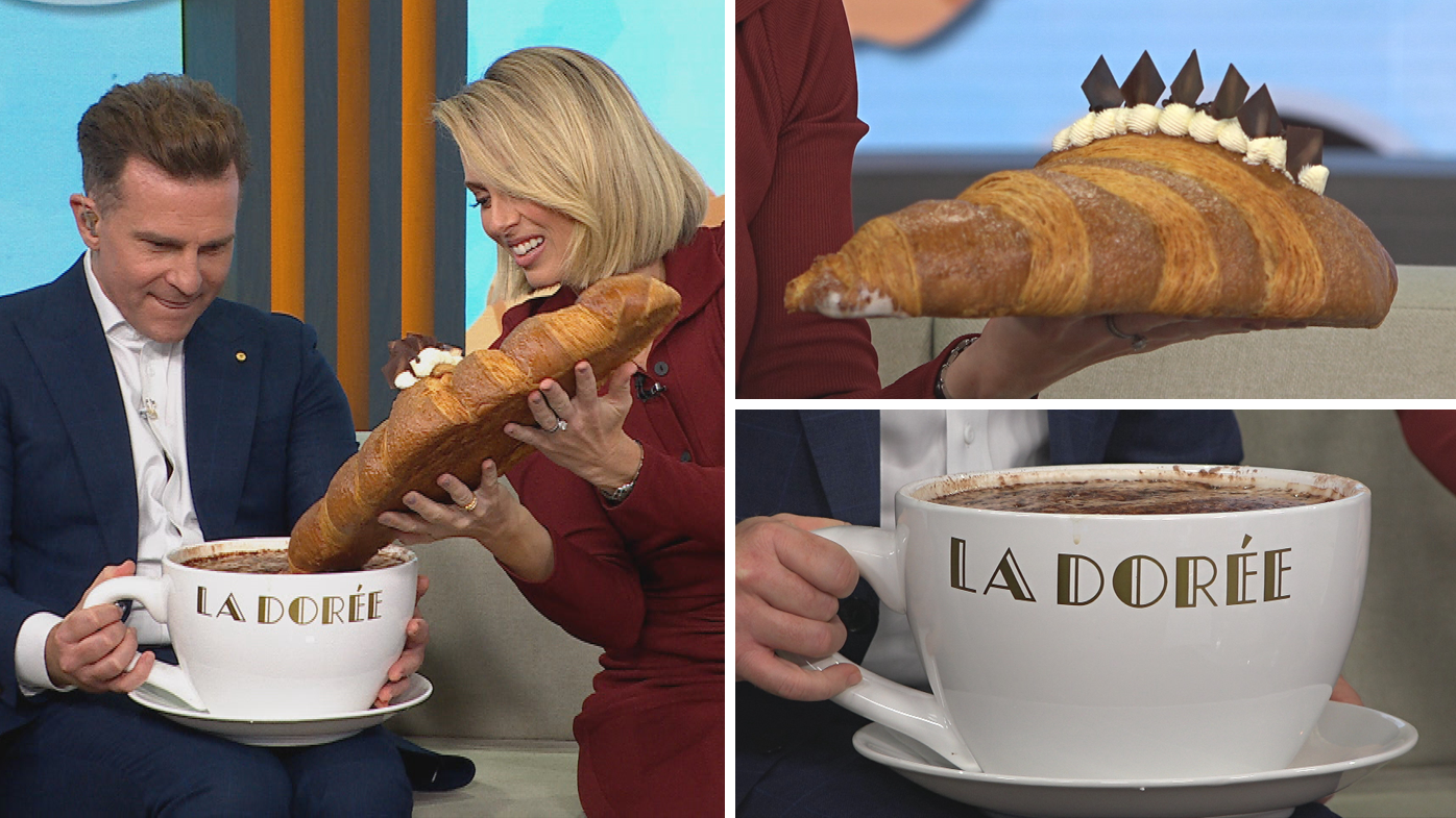 Sydney café's giant croissant that weighs 1.2kgs