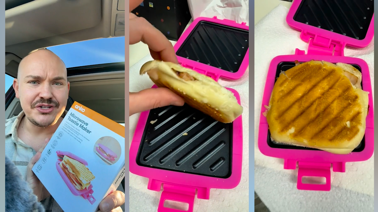 Shoppers rave about Kmart microwave toastie maker