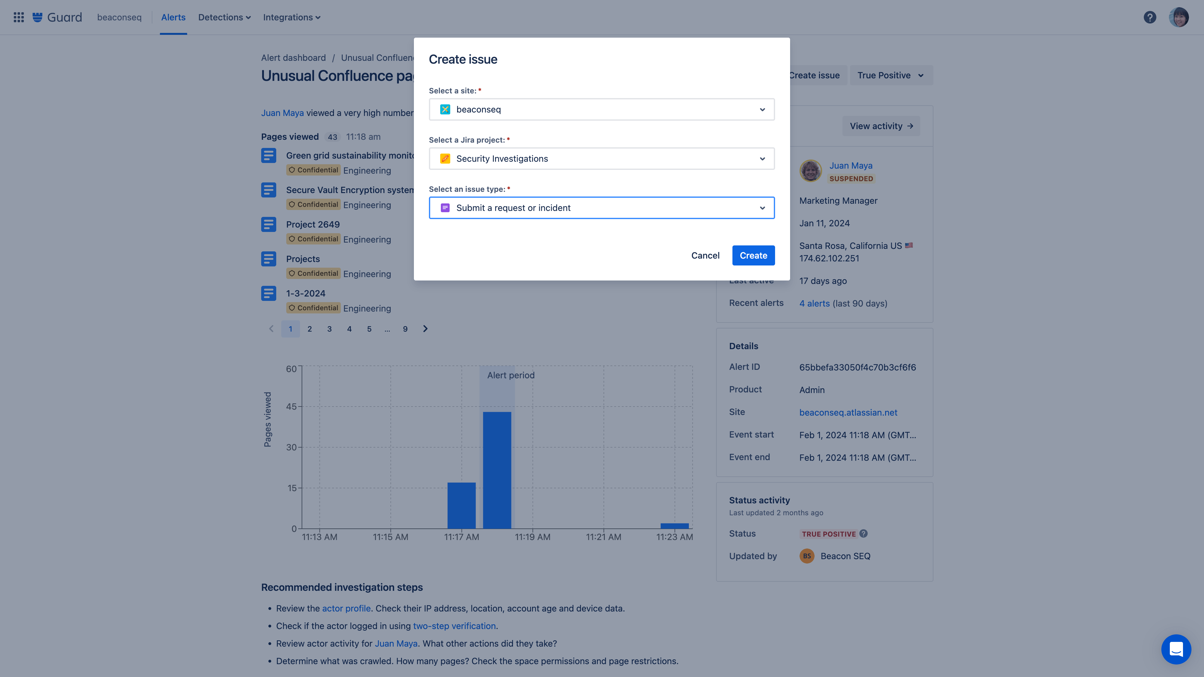 알림 핸드오프 스크린샷