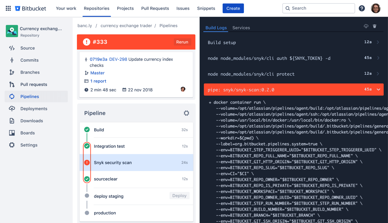 Pipeline workflow