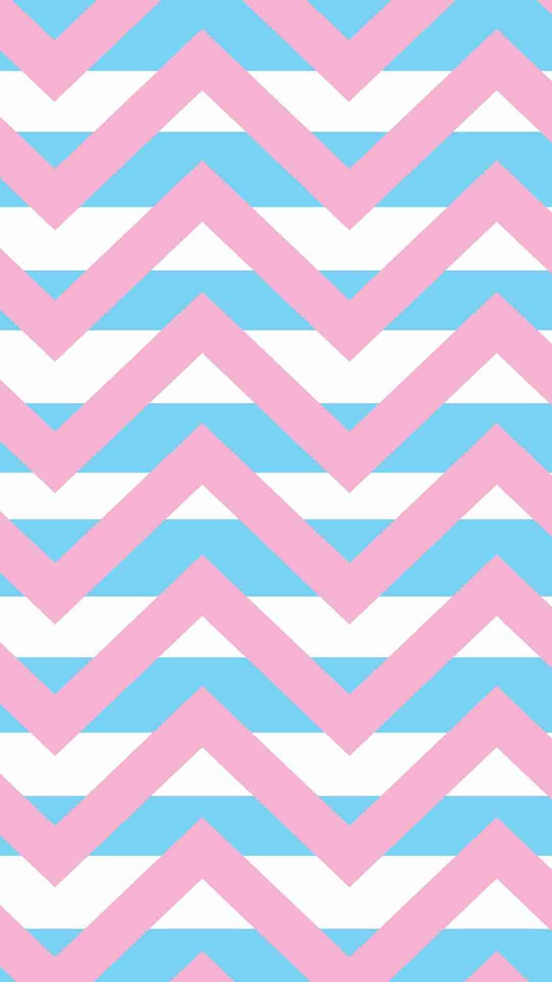 Blue And Pink Wallpaper Stripes