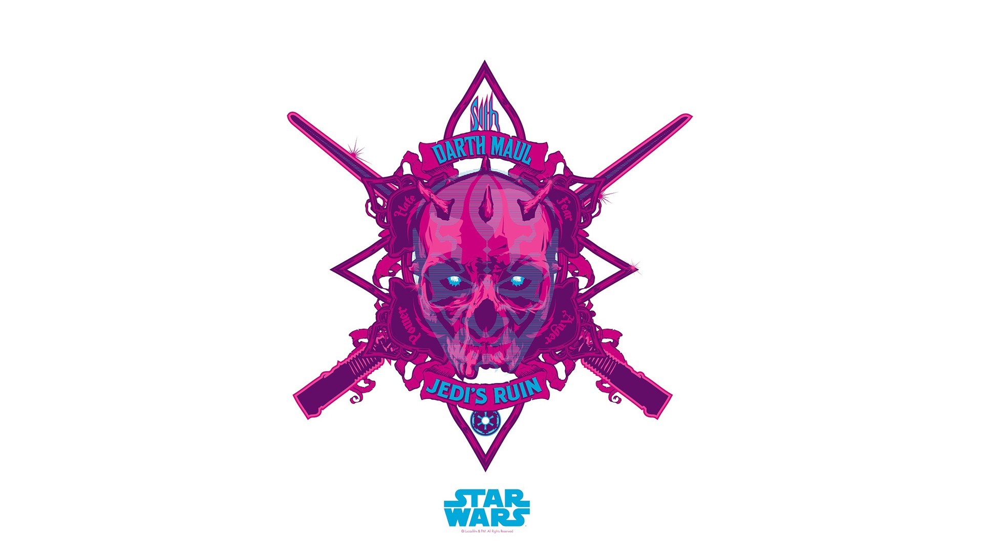 Star Wars Skull Darth Maul d wallpaper 136958 WallpaperUP