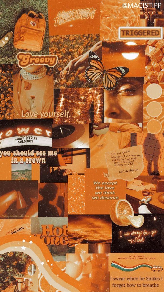 Orange Collage Wallpapers - Top Free Orange Collage Backgrounds ...