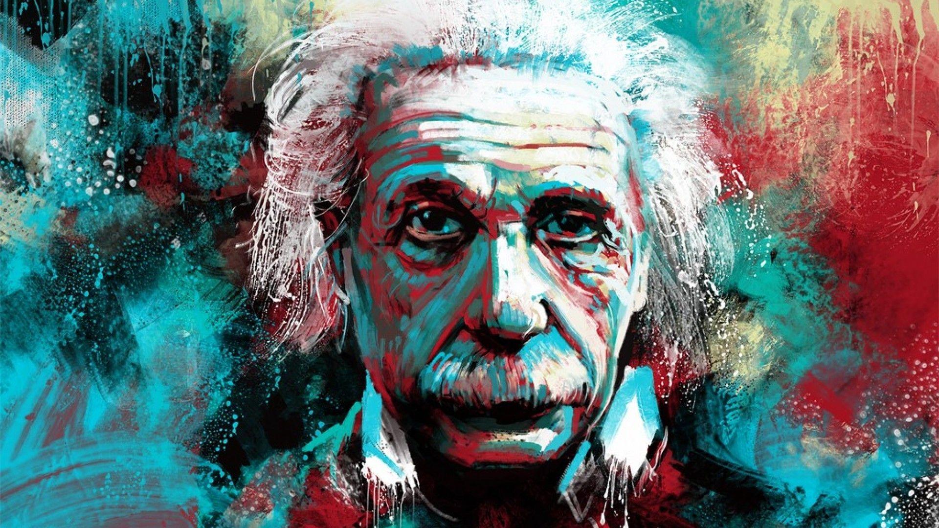 Albert Einstein Cartoon Wallpaper image.