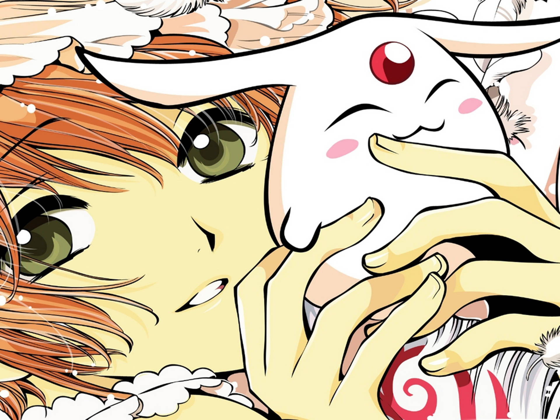 Tsubasa Reservoir Chronicle Mokona E La Principessa Sfondo