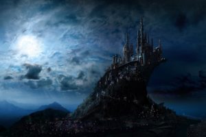 fantasy art, Castle