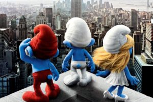 cityscapes, The, Smurfs, Movie, Posters, Papa, Smurf, Smurfette