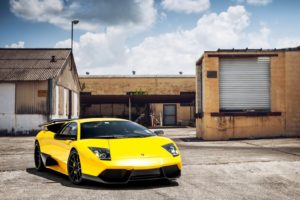 lamborghini, Murcielago, Yellow, Cars