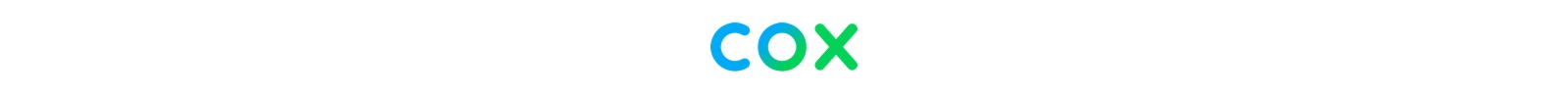 Cox logo in blue green gradient