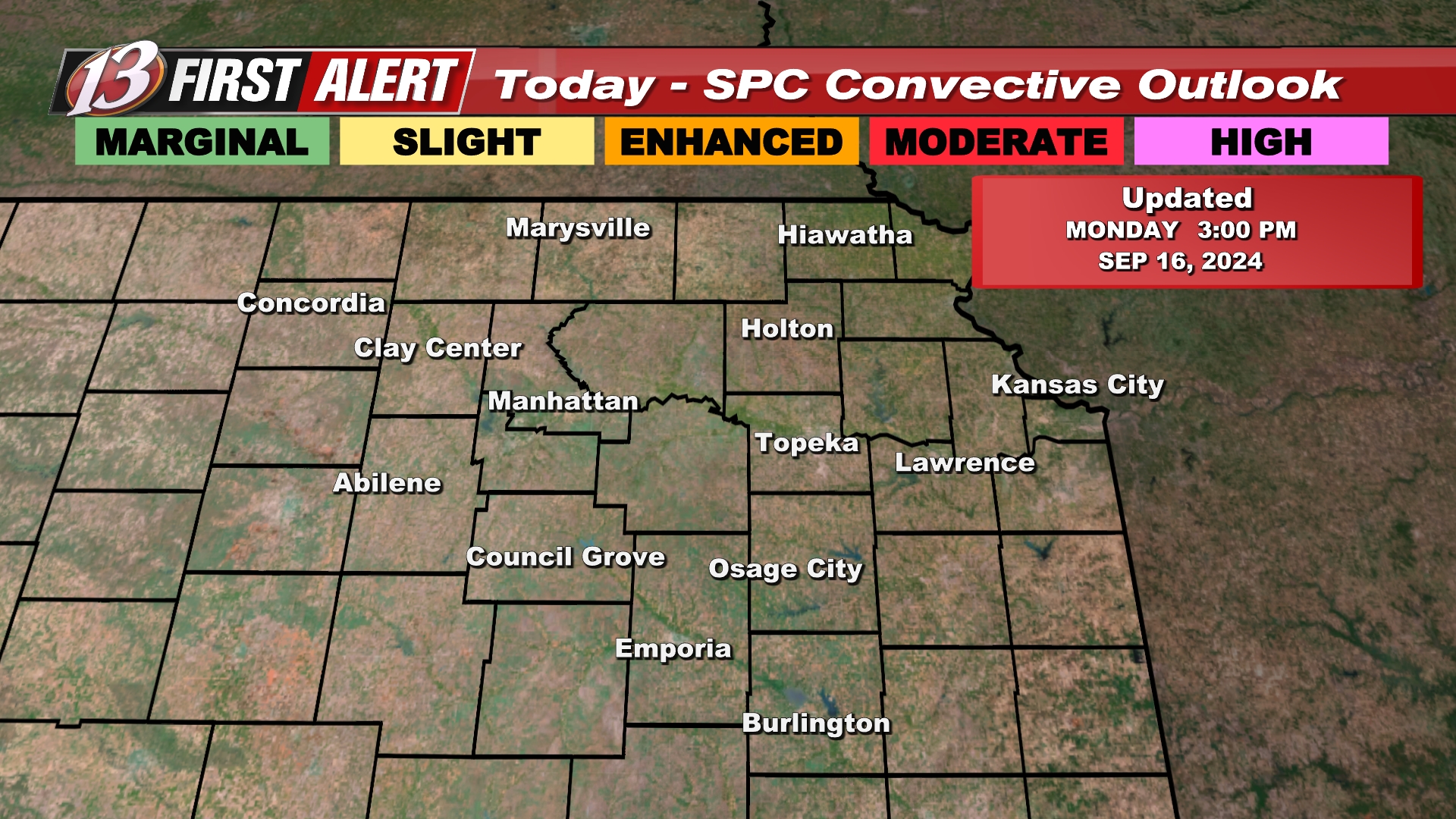 Severe Weather Risk - Today