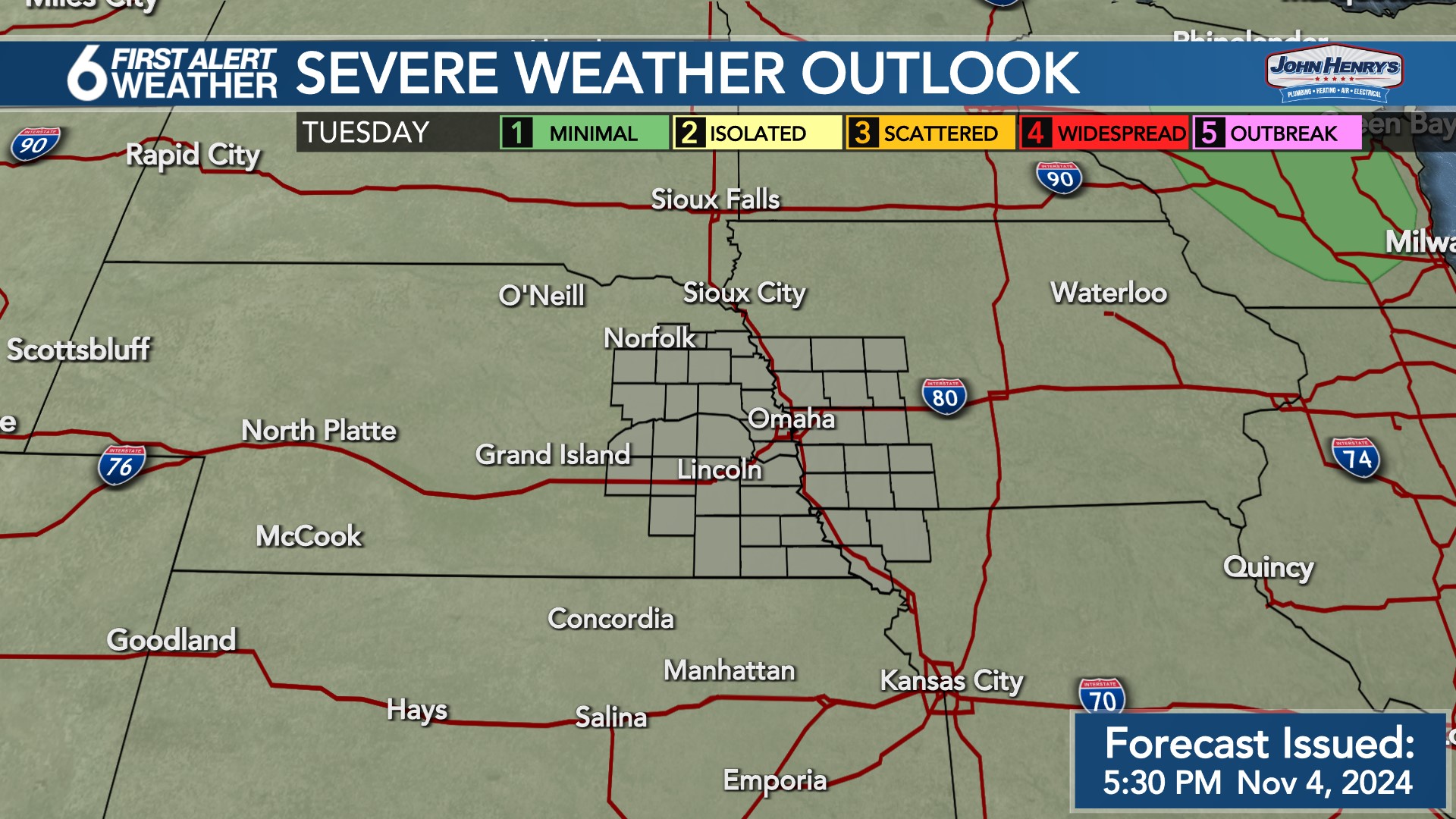 Tomorrow\'s Severe Outlook