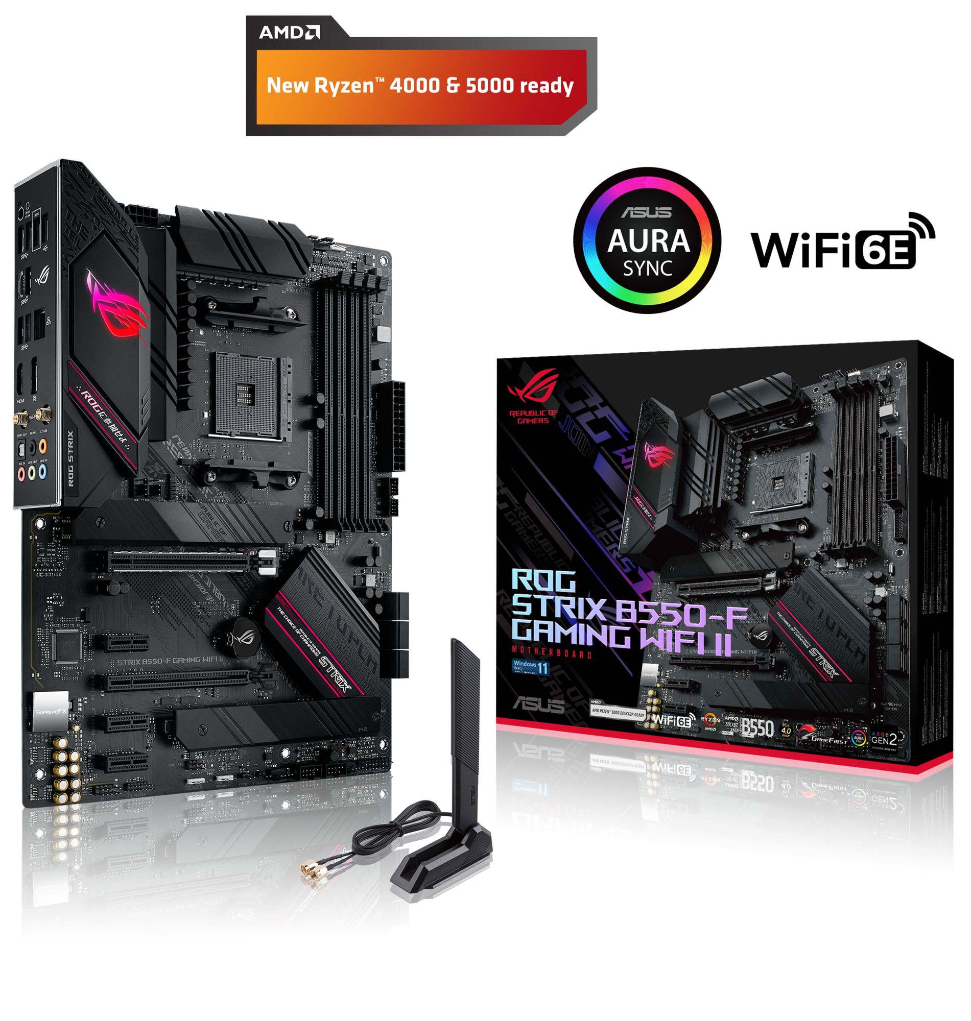 ROG STRIX B550-F GAMING WI-FI II Mainboard Sockel AMD AM4