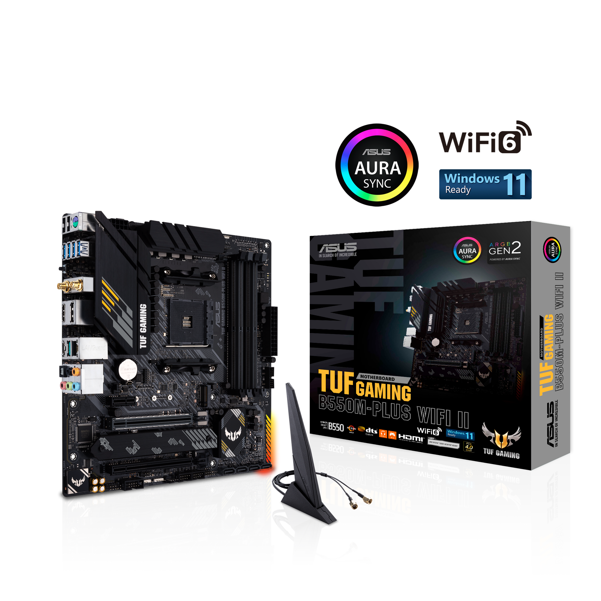 ASUS TUF GAMING B550M-PLUS WIFI II Mainboard Sockel Ryzen AM4