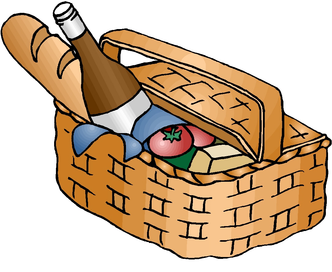 Picnic basket clipart