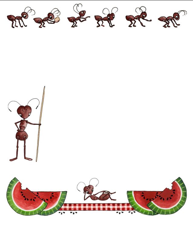 Picnic border clip art