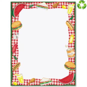 Picnic border clipart 3