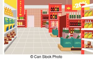 Supermarket clipart canstock supermarket clipart