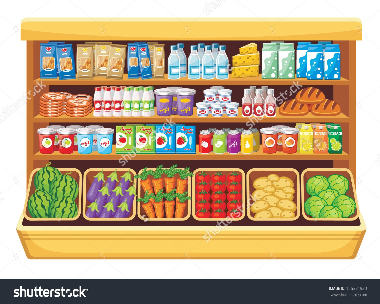 Supermarket store clipart clipartfest