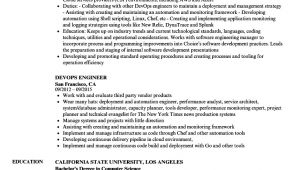 Devops Engineer Resume Sample Devops Engineer Resume Samples Velvet Jobs