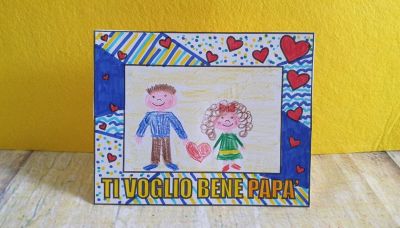 Come fare una cornice per la festa del papà