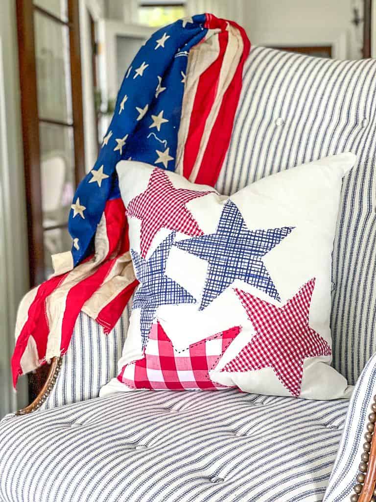 DIY Fourth of July pillow