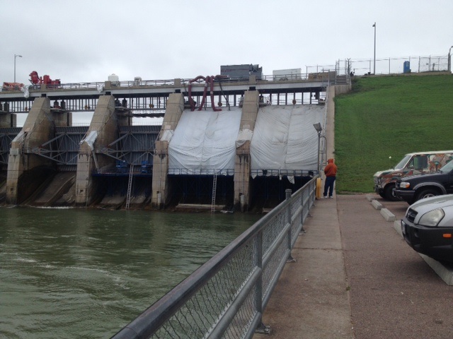 Low Water Work on Gavins Point Dam