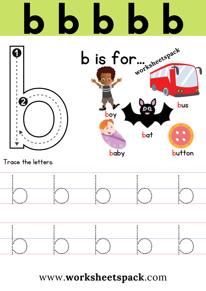 Letter B Worksheets Free Printables