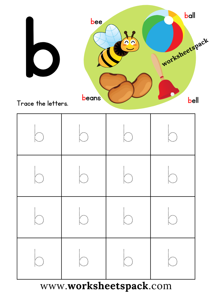 Small Letter b Worksheet