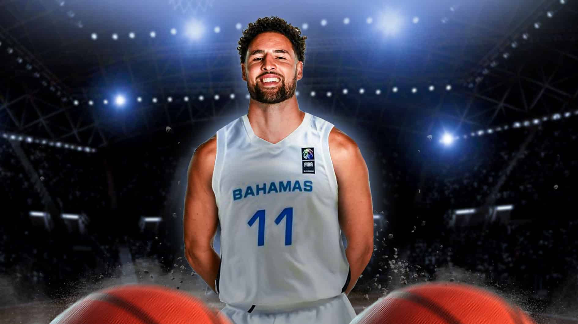 Warriors' Klay Thompson in Bahamas jersey